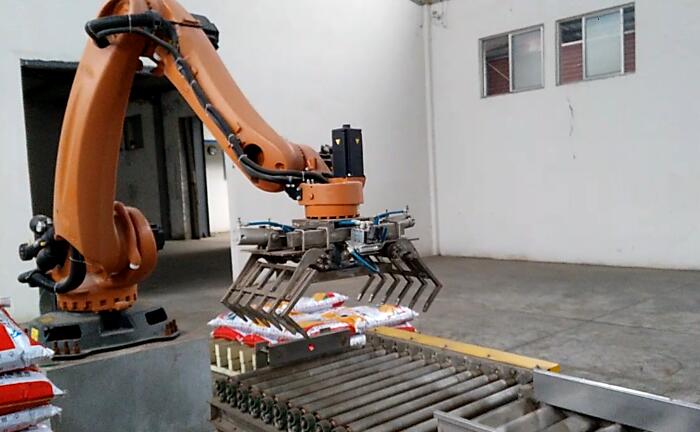 機械手碼垛機工作實例 機械手碼垛機